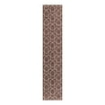 thumbnail image 1 of Unique Loom Eco Trellis Collection Area Rug - Mondo (2' 7" x 12' Runner Dusty Rose/Ivory), 1 of 12
