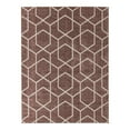 thumbnail image 1 of Unique Loom Eco Trellis Collection Area Rug - Mondo (7' 10" x 10' Rectangle Dusty Rose/Ivory), 1 of 12