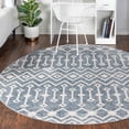 thumbnail image 1 of Unique Loom Eco Trellis Collection Area Rug - Native (3' 3" Round Harbor Blue/Ivory), 1 of 7