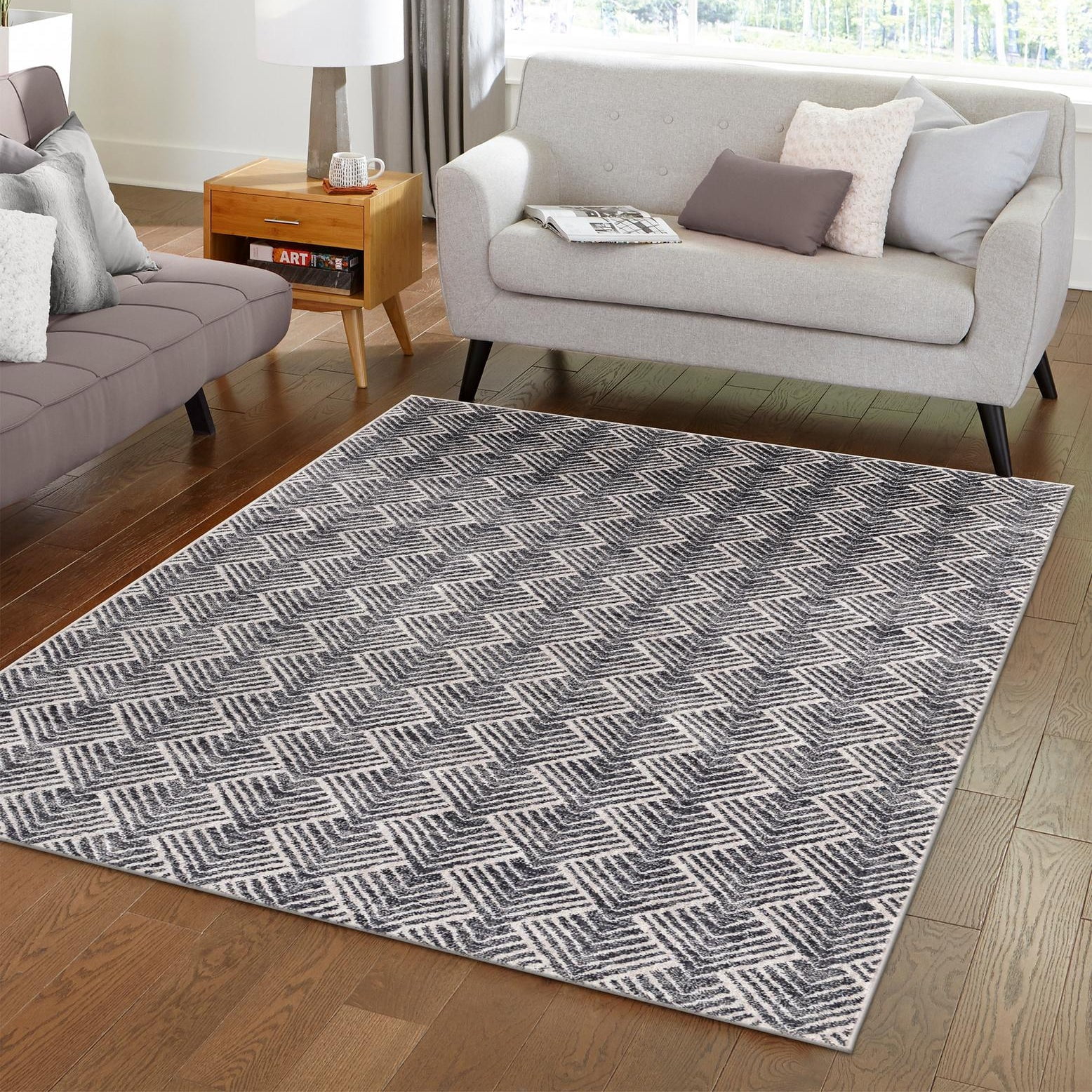 Unique Rug Not Rectangle Unique Loom Eco Trellis Collection Area Rug - Osage (10' x 13 ...