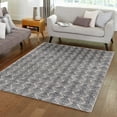 thumbnail image 1 of Unique Loom Eco Trellis Collection Area Rug - Osage (10' x 13' Rectangle Charcoal Ivory), 1 of 7