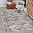 thumbnail image 1 of Unique Loom Eco Trellis Collection Area Rug - Osage (2' x 3' Rectangle Multi/Blue), 1 of 7