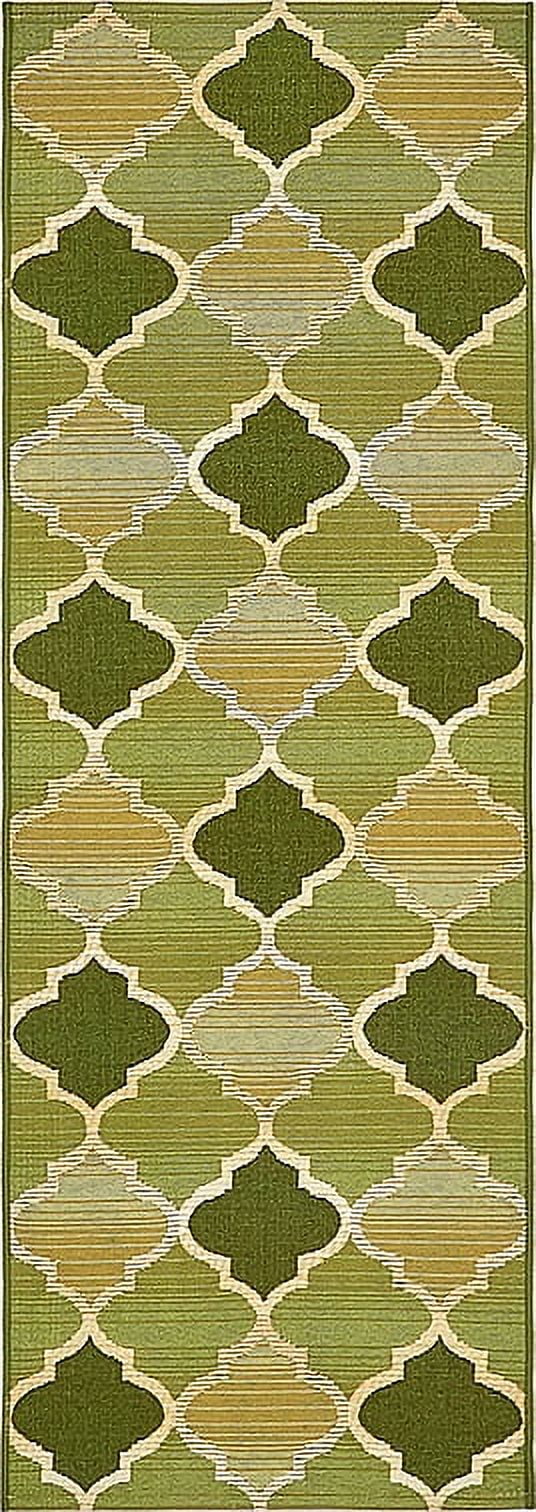 Unique Loom Eden Trellis Outdoor Geometric Area Rug or Runner