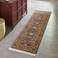 thumbnail image 1 of Unique Loom Edinburgh Collection Area Rug - Monroe (2' x 6' 1" Runner Blue/Brown), 1 of 7