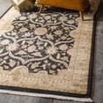 thumbnail image 1 of Unique Loom Edinburgh Collection Area Rug - Tansy (9' x 12' 2" Rectangle Black/Cream), 1 of 7