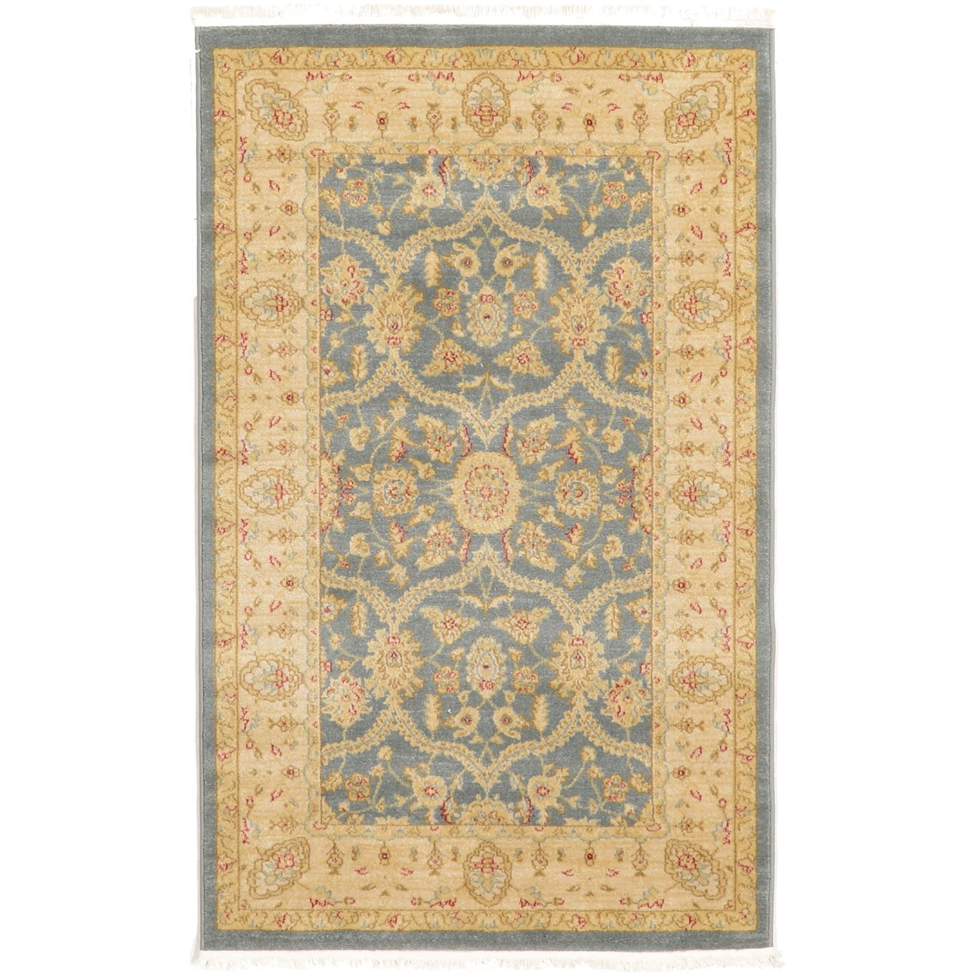 Unique Loom Edinburgh Floral Traditional Area Rugs, Gray