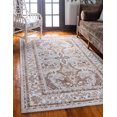 thumbnail image 1 of Unique Loom Elizabeth Tradition Rug Cream/Gray 9' x 12' 2" Border Traditional Perfect For Living Room Bed Room Dining Room Office, 1 of 6