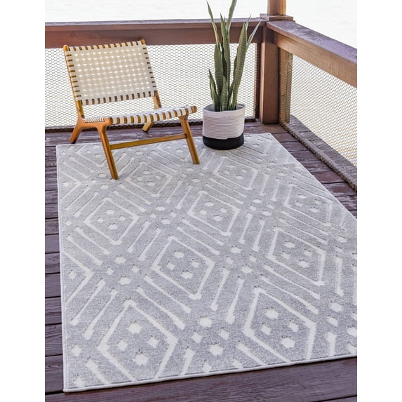 Unique Loom Ella Sabrina Soto™ Outdoor Modern Geometric Area Rug or Runner