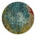 thumbnail image 1 of Unique Loom Estrella Collection Area Rug - Cyprus (6' 1" Round Blue/Gray), 1 of 9