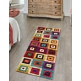 thumbnail image 1 of Unique Loom Estrella Collection Area Rug - Demi (2' 2" x 6' 9" Runner Multi/Beige), 1 of 7