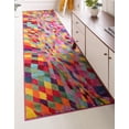 thumbnail image 1 of Unique Loom Estrella Collection Area Rug - Horta (2' 7" x 10' Runner Multi/Blue), 1 of 7