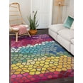 thumbnail image 1 of Unique Loom Estrella Collection Area Rug - Madrid (8' x 11' Rectangle Multi/Cream), 1 of 7