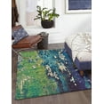 thumbnail image 1 of Unique Loom Estrella Collection Area Rug - Maison (9' x 12' 2" Rectangle Navy Blue/Beige), 1 of 7