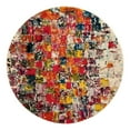 thumbnail image 1 of Unique Loom Estrella Collection Area Rug - Mila (6' 1" Round Multi/Beige), 1 of 12