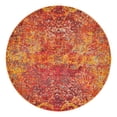 thumbnail image 1 of Unique Loom Estrella Collection Area Rug - Pavilion (8' Round Red/Beige), 1 of 9