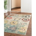 thumbnail image 1 of Unique Loom Estrella Collection Area Rug - Sierra (5' 1" x 8' Rectangle Beige/Green), 1 of 7