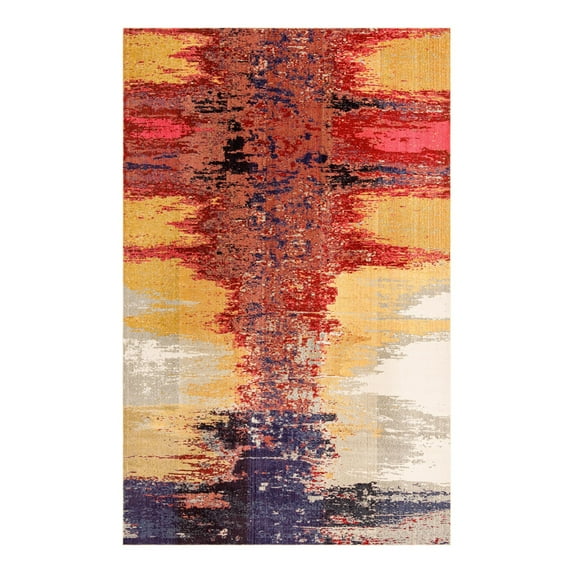 Unique Loom Estrella Collection Area Rug - Soho (10' 6" x 16' 5" Rectangle Orange/Puce)