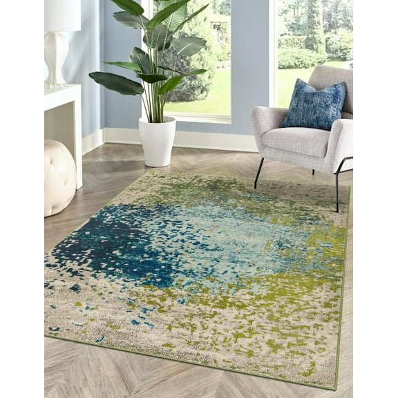 Unique Loom Estrella Collection Area Rug - Vella (2' 2" x 3' 1" Rectangle Blue/Gray)