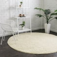 thumbnail image 1 of Unique Loom Everyday Shag Collection Area Rug - Solid (10' 2" Round Ivory), 1 of 5