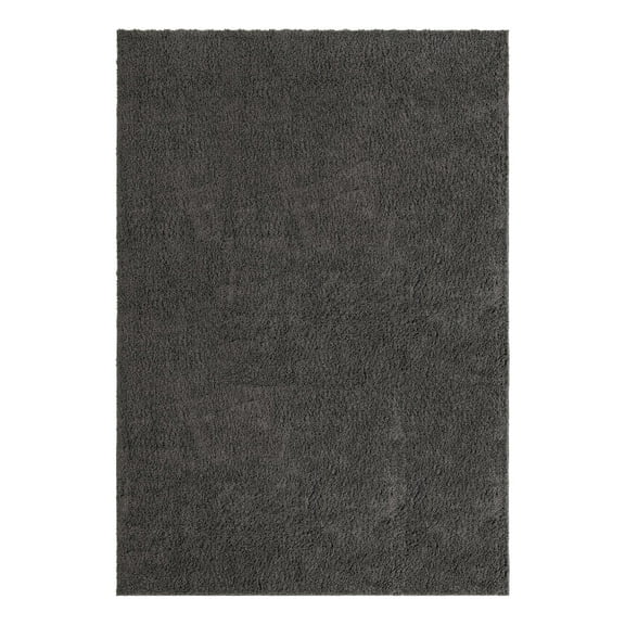 Unique Loom Everyday Shag Collection Area Rug - Solid (10' x 13' 11" Rectangle Dark Gray)
