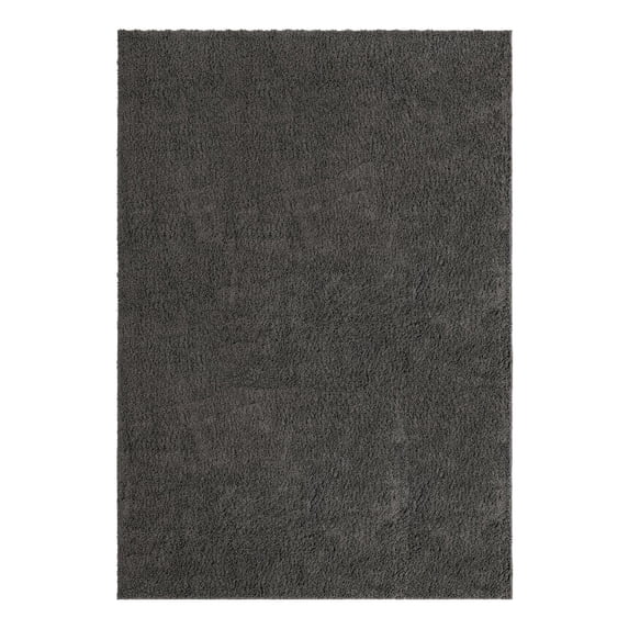 Unique Loom Everyday Shag Collection Area Rug - Solid (10' x 13' 11" Rectangle Dark Gray)