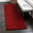 thumbnail image 1 of Unique Loom Everyday Shag Collection Area Rug - Solid (2' 6" x 10' Runner Cherry Red), 1 of 5