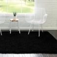 thumbnail image 1 of Unique Loom Everyday Shag Collection Area Rug - Solid (3' 3" x 5' 3" Rectangle Black), 1 of 5