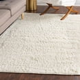 thumbnail image 1 of Unique Loom Everyday Shag Collection Area Rug - Solid (3' 3" x 5' 3" Rectangle Ivory), 1 of 5
