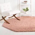 thumbnail image 1 of Unique Loom Everyday Shag Collection Area Rug - Solid (4' Octagon Rose Pink), 1 of 5