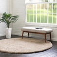 thumbnail image 1 of Unique Loom Everyday Shag Collection Area Rug - Solid (4' Round Taupe), 1 of 5