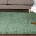 thumbnail image 1 of Unique Loom Everyday Shag Collection Area Rug - Solid (6' x 9' Rectangle Green), 1 of 6