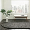 thumbnail image 1 of Unique Loom Everyday Shag Collection Area Rug - Solid (8' x 10' Oval Dark Gray), 1 of 6