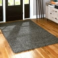 thumbnail image 1 of Unique Loom Everyday Shag Collection Area Rug - Solid (9' x 12' Rectangle Dark Gray), 1 of 6