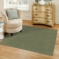 thumbnail image 1 of Unique Loom Everyday Solid Collection Area Rug - Mono (3' 3" Square Pickle Green), 1 of 7