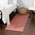 thumbnail image 1 of Unique Loom Everyday Solid Collection Area Rug - Mono (2' 6" x 16' 5" Runner Rust Red), 1 of 7