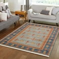 thumbnail image 1 of Unique Loom Fars Collection Area Rug - Darya (5' 1" x 8' Rectangle Light Blue/Blue), 1 of 7