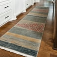 thumbnail image 1 of Unique Loom Fars Collection Area Rug - Jordan (2' 7" x 10' Runner Blue/Light Blue), 1 of 7