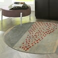 thumbnail image 1 of Unique Loom Fars Collection Area Rug - Jordan (3' 3" Round Blue/Light Blue), 1 of 7