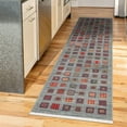 thumbnail image 1 of Unique Loom Fars Collection Area Rug - Kish (2' 7" x 10' Runner Blue/Brown), 1 of 7