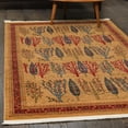 thumbnail image 1 of Unique Loom Fars Collection Area Rug - Mesquite (6' 1" x 9' Rectangle Tan/Red), 1 of 7
