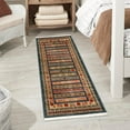 thumbnail image 1 of Unique Loom Fars Collection Area Rug - Pasadena (2' x 6' 1" Runner Blue/Light Blue), 1 of 7