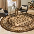 thumbnail image 1 of Unique Loom Fars Collection Area Rug - Pasadena (8' Round Brown/Light Brown), 1 of 7