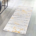 thumbnail image 1 of Unique Loom Finsbury Collection Area Rug - Anne (2' x 8' Runner Yellow and Gray/Ivory), 1 of 7