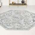thumbnail image 1 of Unique Loom Finsbury Collection Area Rug - Diana (5' 3" Octagon Gray/Ivory), 1 of 7
