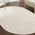 thumbnail image 1 of Unique Loom Finsbury Collection Area Rug - Diana (5' 3" x 8' Oval Ivory/Beige), 1 of 7