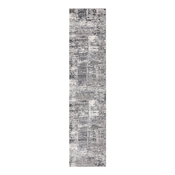 Unique Loom Finsbury Collection Area Rug - Elizabeth (2' 7" x 12' Runner Gray/Ivory)