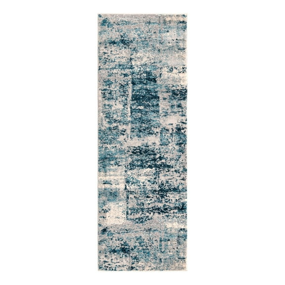Unique Loom Finsbury Collection Area Rug - Elizabeth (2' x 6' Runner Blue/Ivory)