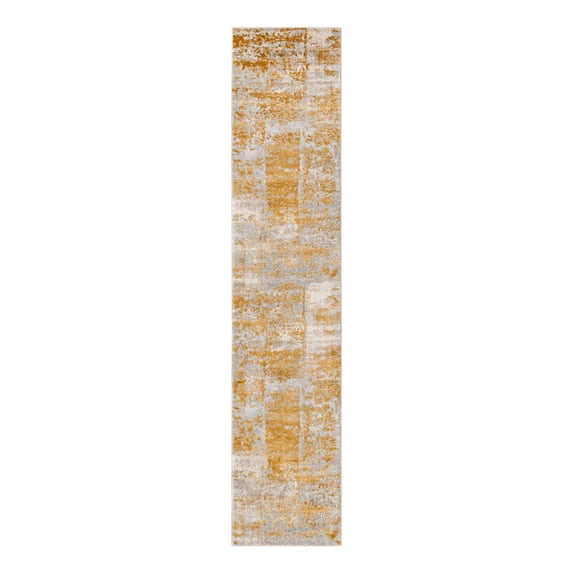 Unique Loom Finsbury Collection Area Rug - Elizabeth (2' x 9' 10" Runner Yellow/Ivory)