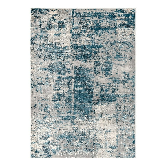 Unique Loom Finsbury Collection Area Rug - Elizabeth (4' x 6' Rectangle Blue/Ivory)