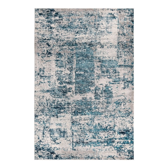 Unique Loom Finsbury Collection Area Rug - Elizabeth (5' 3" x 8' Rectangle Blue/Ivory)